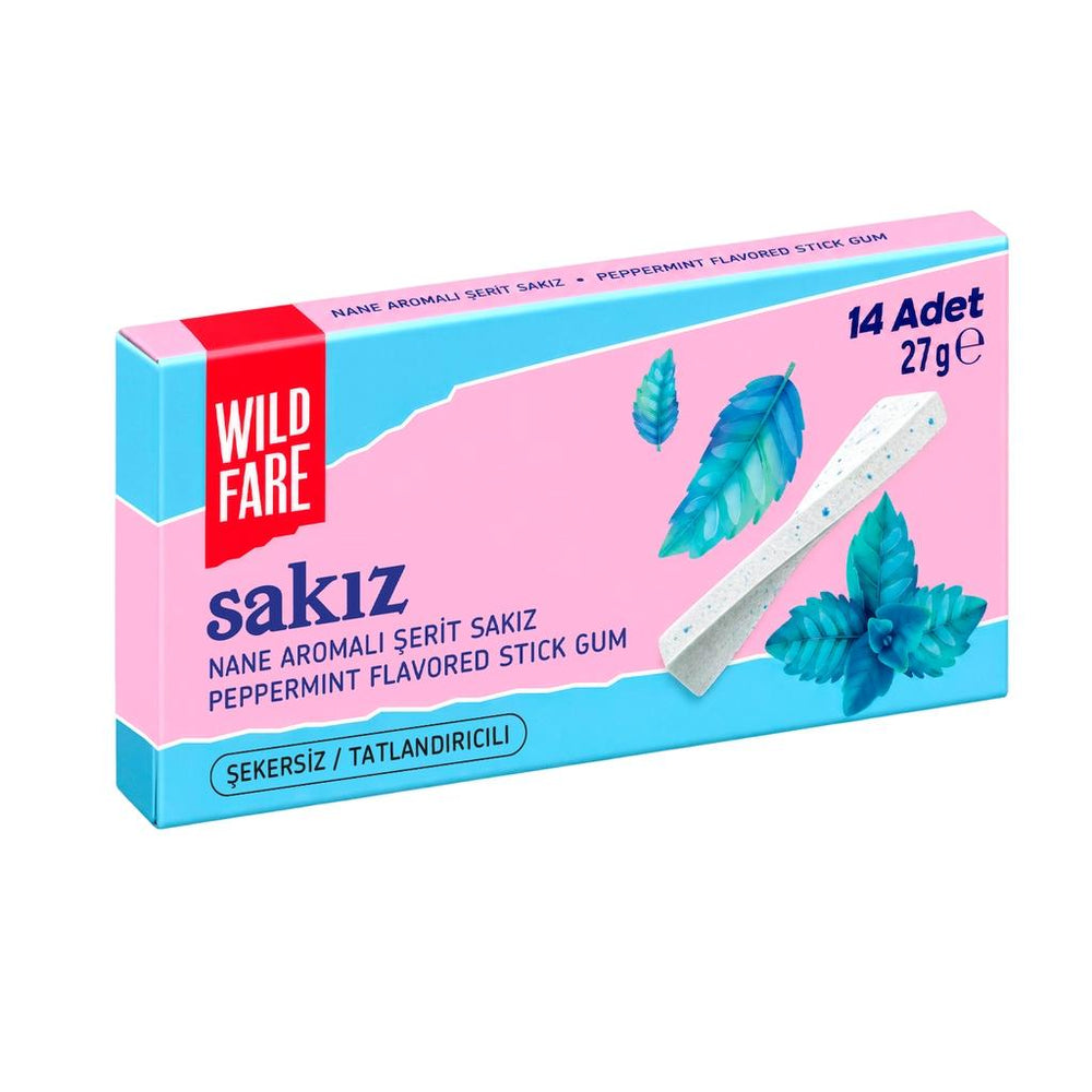Wildfare Peppermint Flavored Strip Gum Refreshing Taste 27g