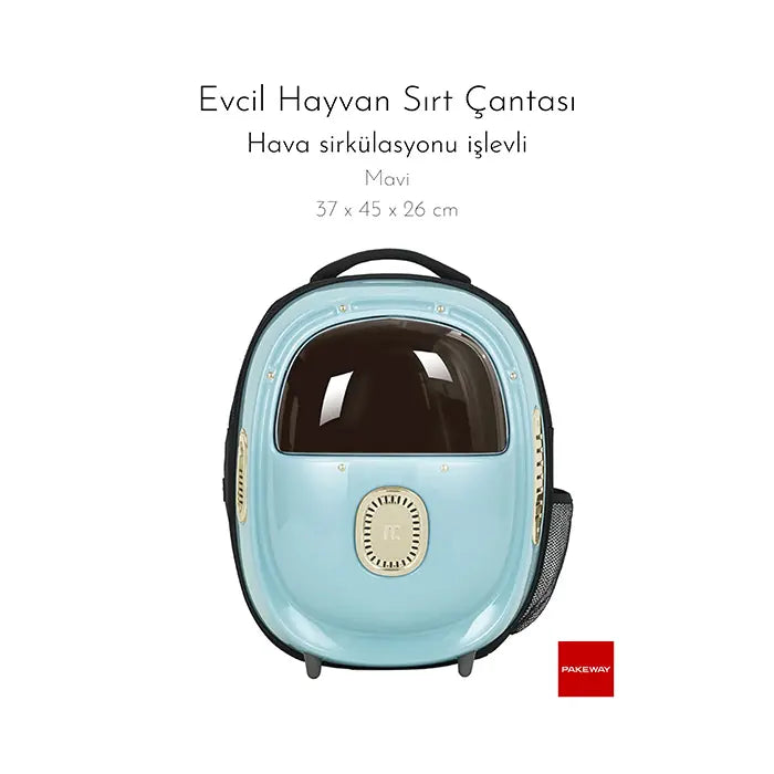 Pakeway Cat Backpack Carrier with Air Circulation Blue