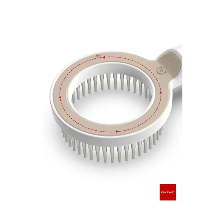 Pakeway O+ Series Magnifying Grooming & Massage Brush Brown