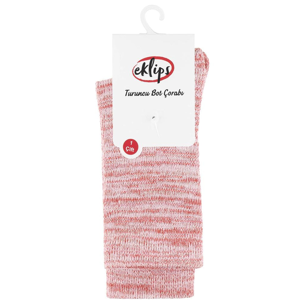 Eklips Orange Cotton Socks for Daily Comfort 1 Pair