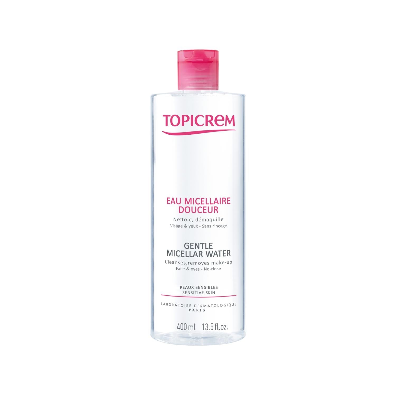 Topicrem Gentle Micellar Water for Face and Eyes - 400ml, Paraben-Free Makeup Remover for Sensitive Skin - image 3