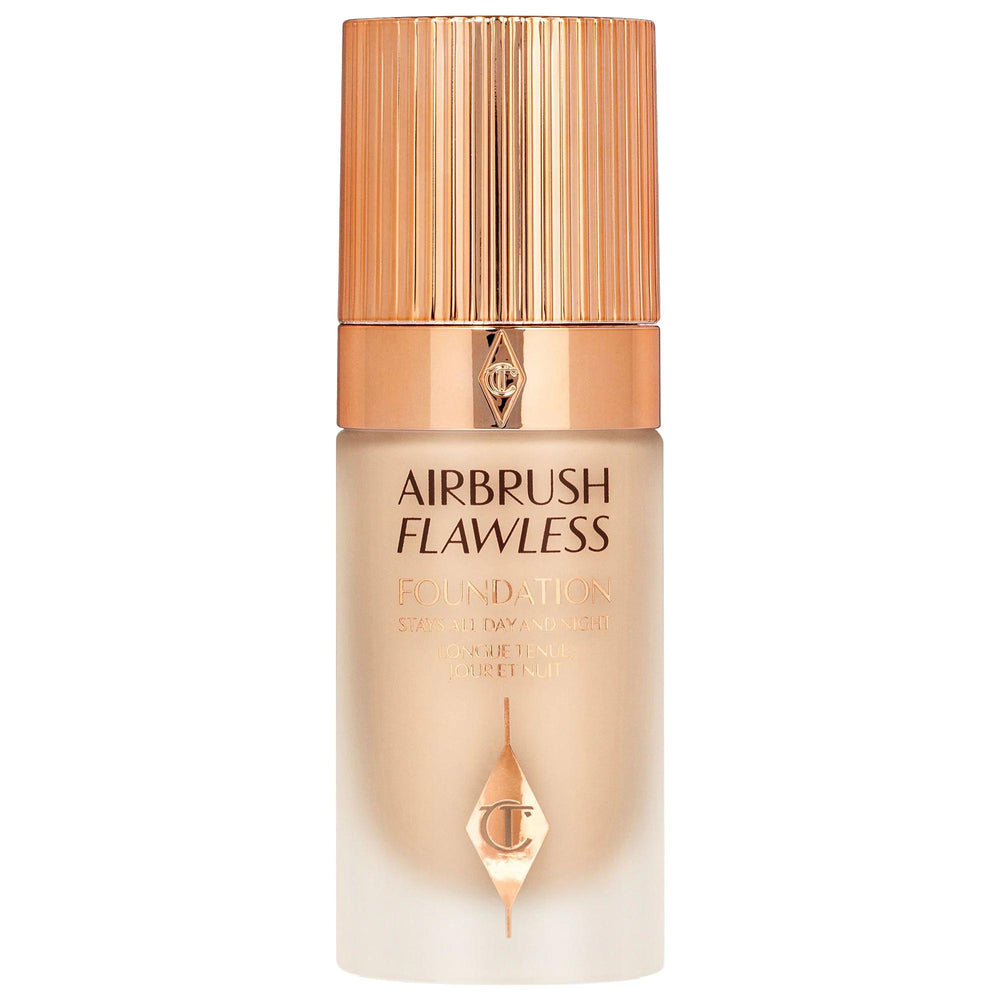 Charlotte Tilbury Airbrush Flawless Foundation: Full Coverage, Longwear, Poreless Matte Finish, Vegan & Cruelty-Free Hydration Charlotte Tilbury Airbrush Flawless Foundation - Full Coverage Matte Airbrush Flawless Foundation, Longwear Foundation, Full Coverage Matte Foundation, Vegan Foundation, Cruelty-Free Foundation, Hydrating Foundation, Foundation for dry skin, Foundation for combination skin, Wrinkle reducing foundation, Pore minimizing foundation, liquid foundation, full coverage makeup, matte finish