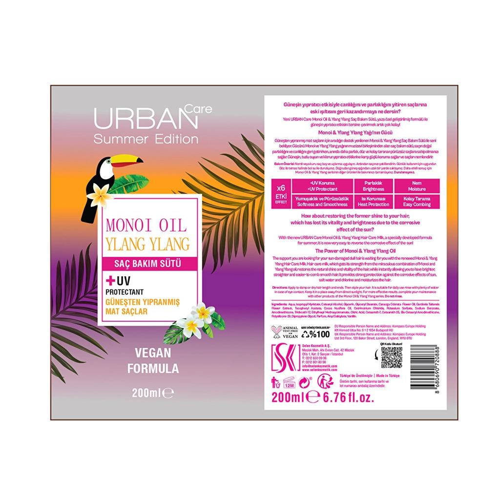 Urban Care Monoi &amp; Ylang Ylang Sun Recovery Hair Milk 200 ml