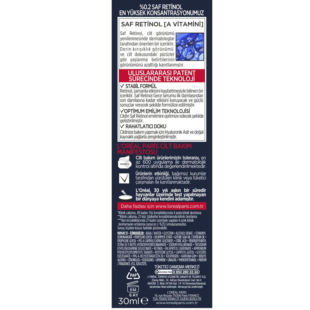 Loreal Paris Revitalift Anti-Aging Face Serum - Retinol Serum for Wrinkle Reduction, Dermatologist-Approved Skincare - view 7