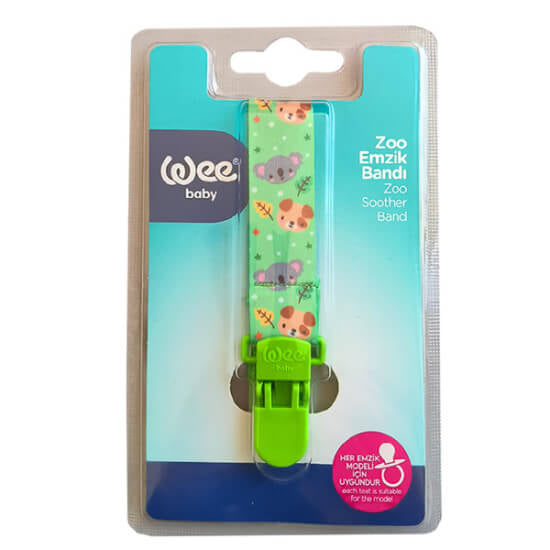 Wee Baby Zoo Pacifier Clip for All Pacifiers 1 Count