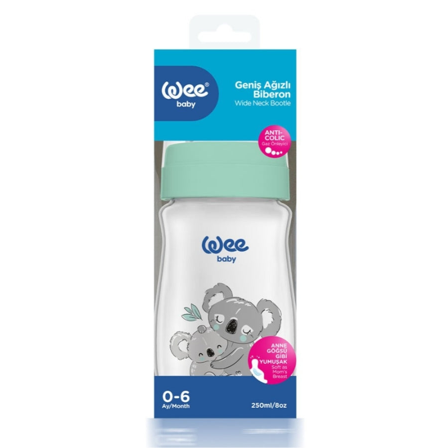 Wee Baby Safari Wide Neck PP Feeding Bottle with Handles 250 ml