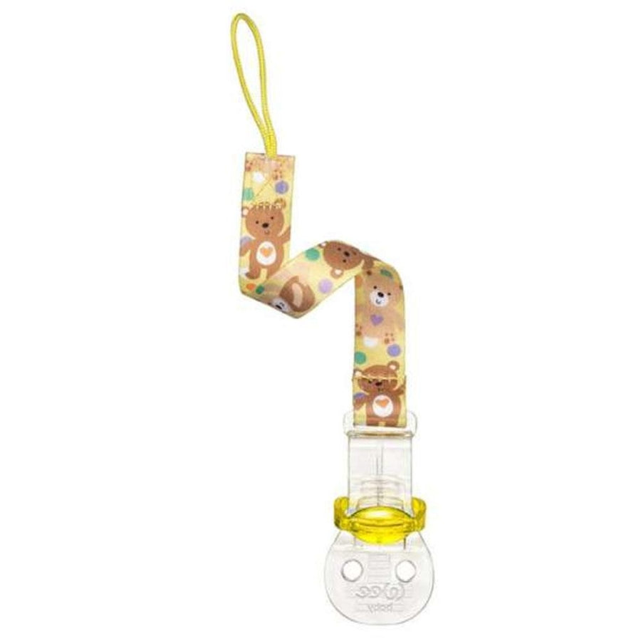 Wee Baby Zoo Pacifier Clip for Secure Attachment Yellow