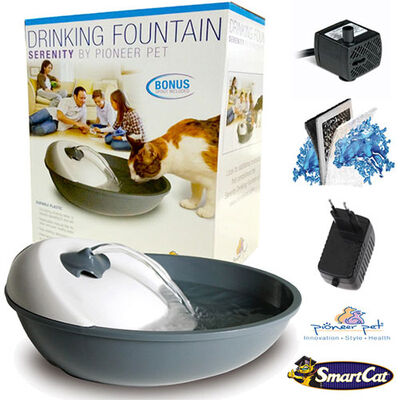 Pioneer Pet Automatic Pet Water Fountain in Grey 60oz