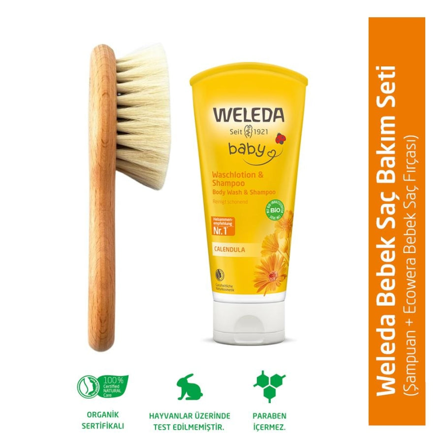 Weleda Baby Hair Care Set Gentle Cleansing & Softening 2-Piece