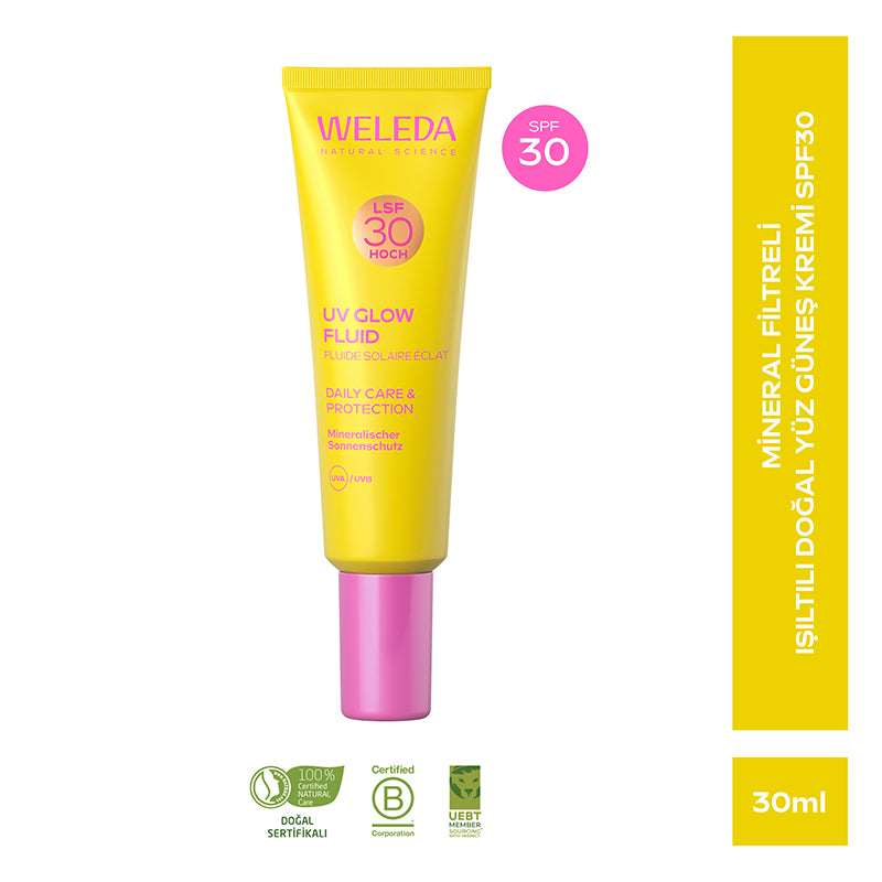 Weleda UV Glow Fluid SPF30 Mineral Sunscreen 30 ml