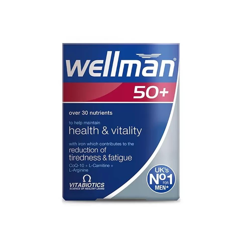 Wellman 50+ Multivitamin Tablets - 30 Tablets | Vitabiotics