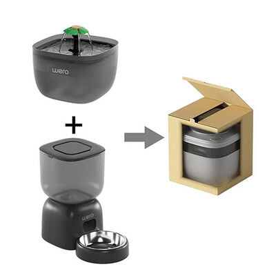 Wero 2in1 Smart Pet Feeder and Water Fountain Wi-Fi Set