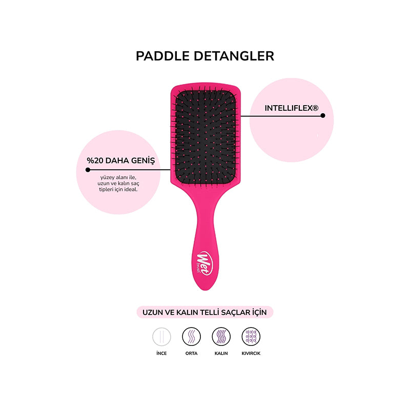 Wet Brush Paddle Detangler Thick Hair for Wide Hair Brush Pink