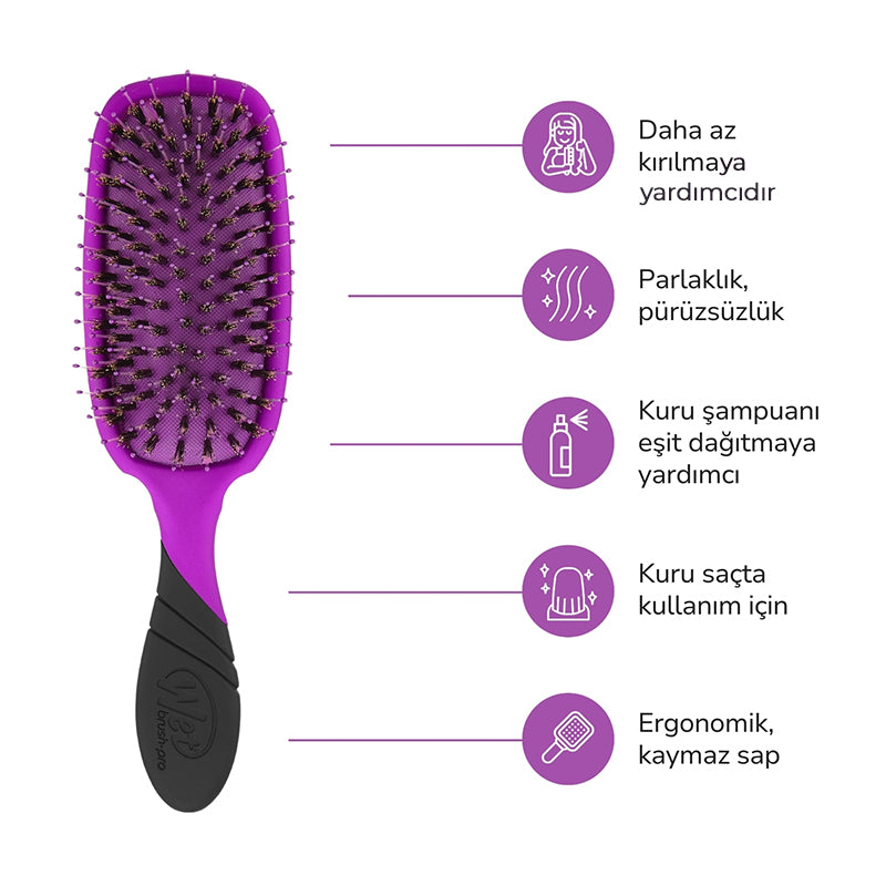 Wet Brush Pro Shine Enhancer Hair Brush Purple