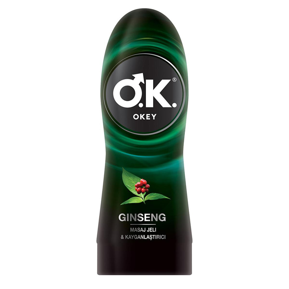 Okey Ginseng Personal Lubricant - Water-Based, Latex-Compatible, Aphrodisiac Effect for Intimate Comfort - Intimate Care