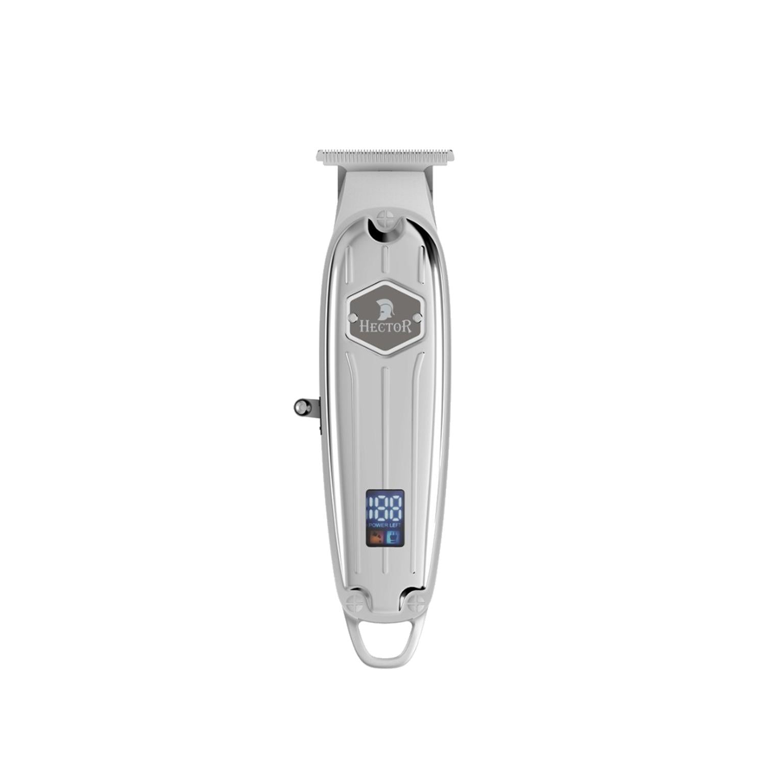Hector - Troy Zero İ3 Hair Clipper with Silver Motif Display - Professional Grade Precision Cutting Hector Troy Zero İ3 Hair Clipper - Precision Cutting Hair Clipper, Troy Zero İ3, Silver Motif Display, Professional Hair Cutting, Precision Hair Clippers, Grooming Tools, Barbers, Stylists, Personal Grooming, Professional Grade, Efficient Hair Cutting, Precision Cutting, Hector