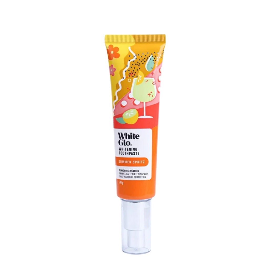 White Glo Vegan Gluten-Free Toothpaste Summer Cocktail Flavor 70g