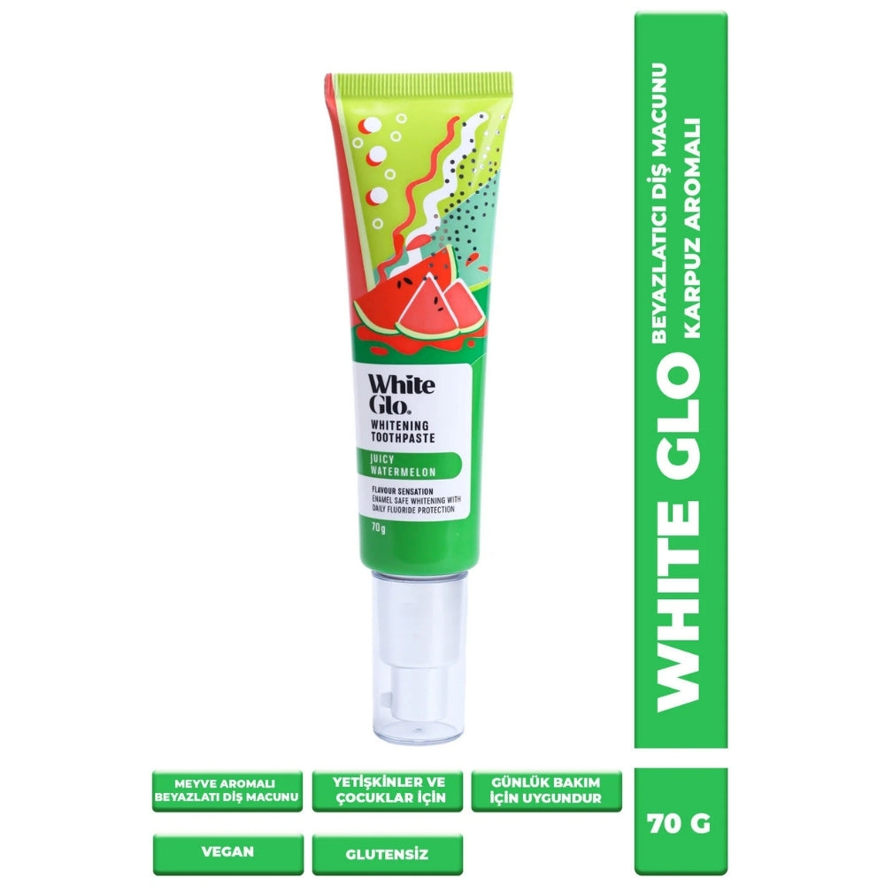 White Glo Watermelon Whitening Toothpaste Vegan & Gluten-Free 70g