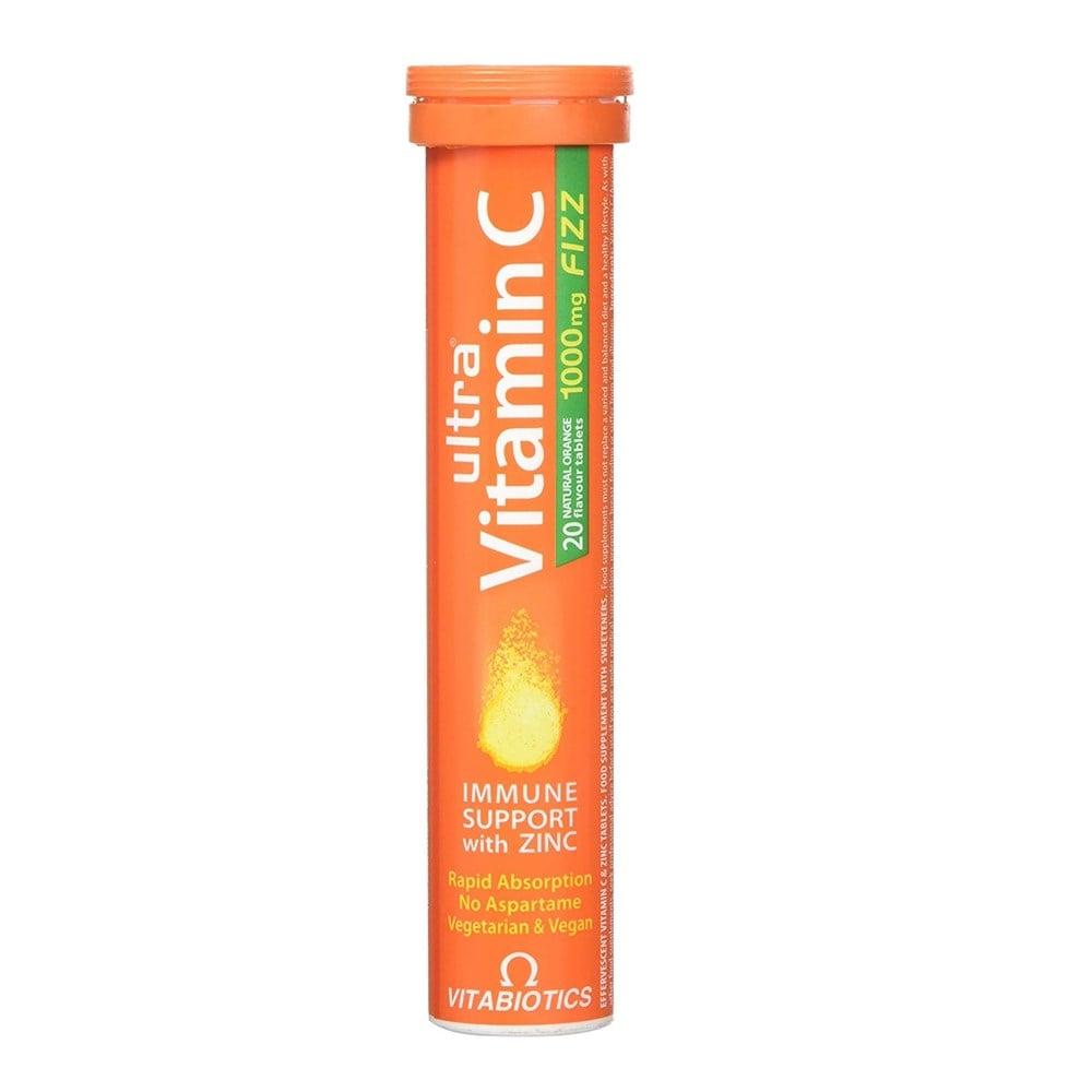 Vitabiotics Ultra Vitamin C 1000 mg Effervescent Tablets - Immune System Support & Energy Boost Vitabiotics Ultra Vitamin C 1000 mg - Immune Support & Energy Vitamin C Supplement, Effervescent Vitamin C, Zinc Supplement, Immune System Support, Dietary Supplement, Health Supplements, Wellness Products, Energy Boost, Immune Health, Vitamin C 1000 mg, Zinc 5 mg, Effervescent Tablets, Health and Wellness, Supplements for Adults, Immune System Boosters