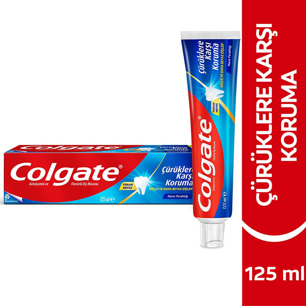 Colgate Cavity Protection Toothpaste - Fluoride Enriched, Mint Flavor, 125ml - Dental Hygiene & Oral Care Colgate Toothpaste: Cavity Protection & Fresh Breath Colgate toothpaste, cavity protection toothpaste, fluoride toothpaste, mint toothpaste, dental hygiene, oral care, toothpaste 125ml, çürüklere karşı diş macunu, toothpaste, cavity protection, fluoride, mint flavor, dental care, oral health, fresh breath, white teeth, daily use, family, travel, personal care, teeth cleaning, enamel protection, çürük ko