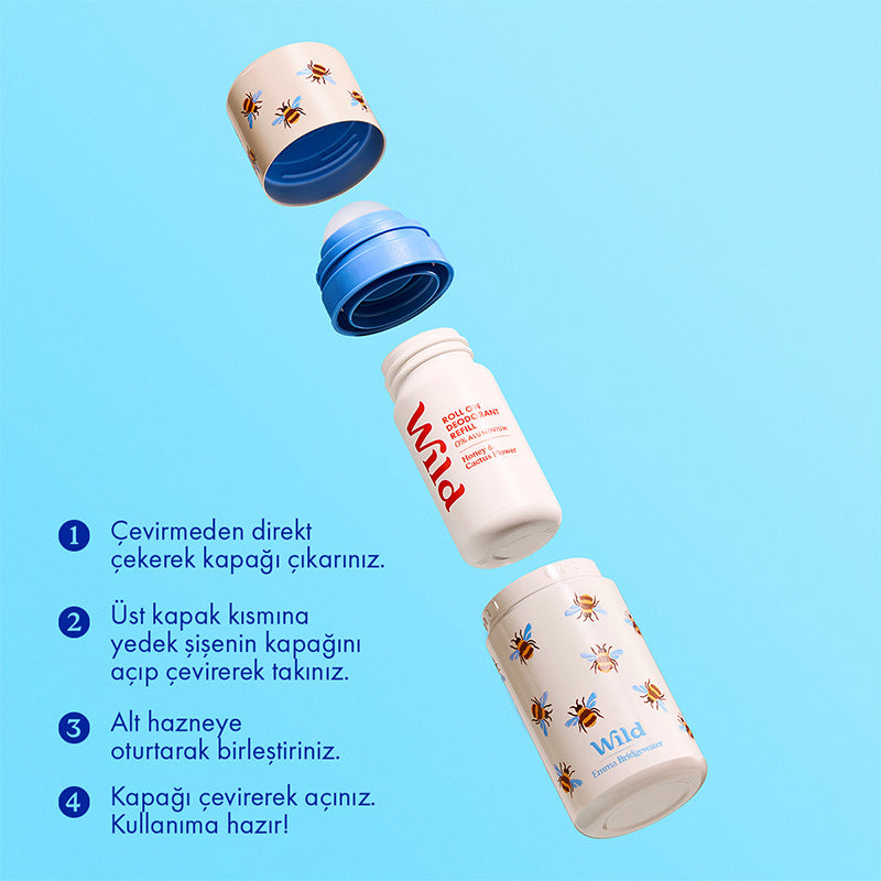 Wild Honey & Cactus Flower Refillable Roll On Deodorant 50 ml