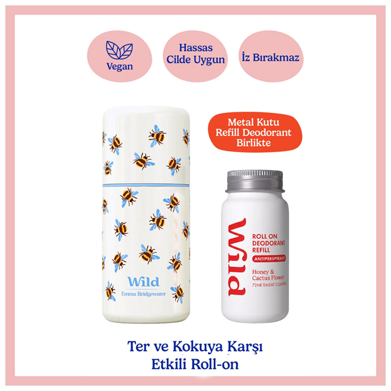 Wild Honey & Cactus Flower Refillable Roll On Deodorant 50 ml