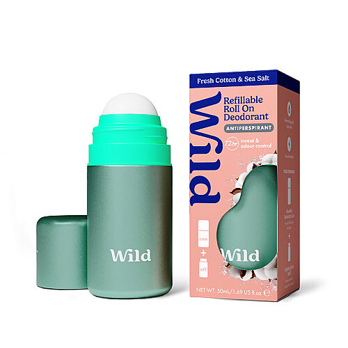 Wild Fresh Cotton & Sea Salt Refillable Roll On Deodorant 50 ml