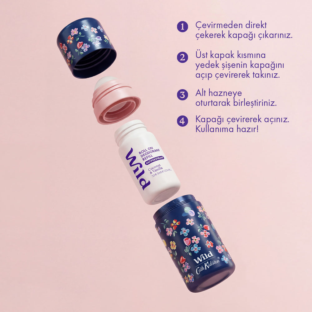 Wild Coconut & Vanilla Refillable Roll On Deodorant 50 ml