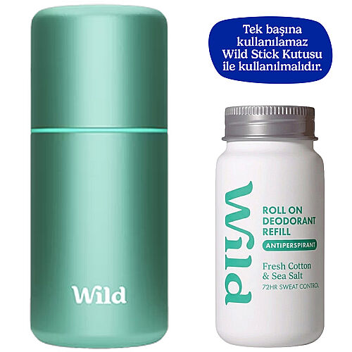 Wild Fresh Cotton & Sea Salt Roll On Deodorant Refill 50 ml
