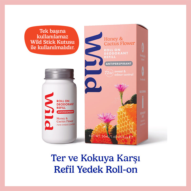 Wild Honey & Cactus Flower Roll On Deodorant Refill 50 ml