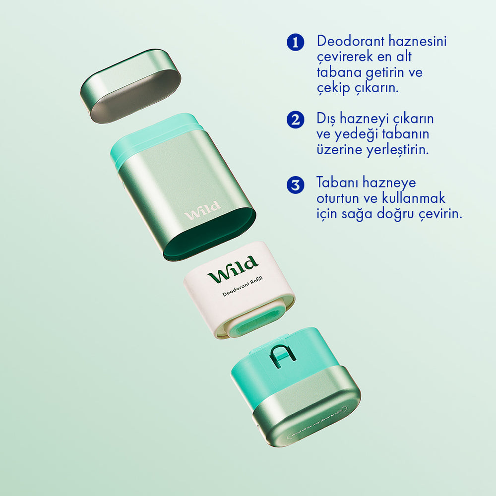 Wild Fresh Cotton & Sea Salt Refillable Deodorant 40g