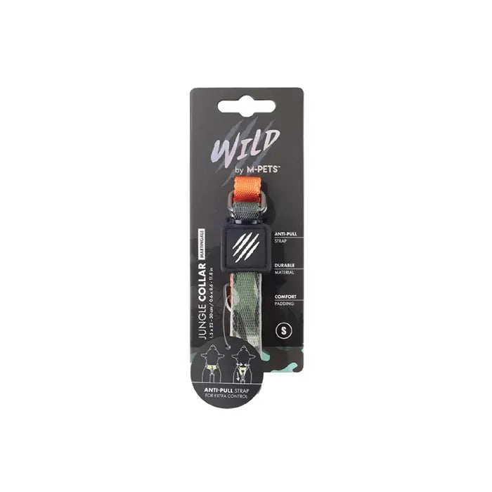 M-Pets Wild Jungle Dog Collar Small for Daily Walking