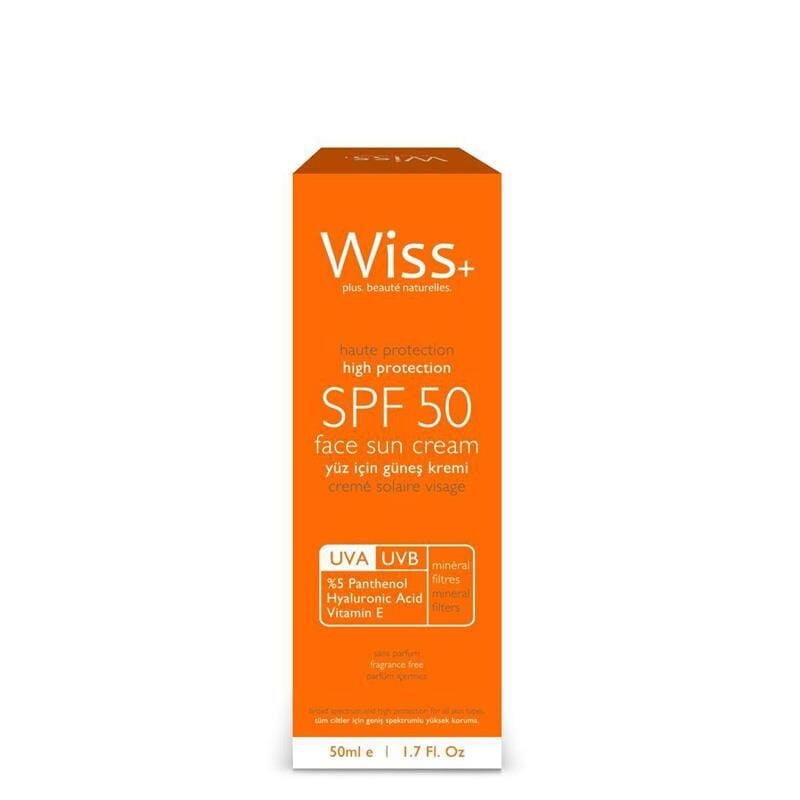 Wiss Plus SPF 50 Sunscreen High Protection Cream 50ml