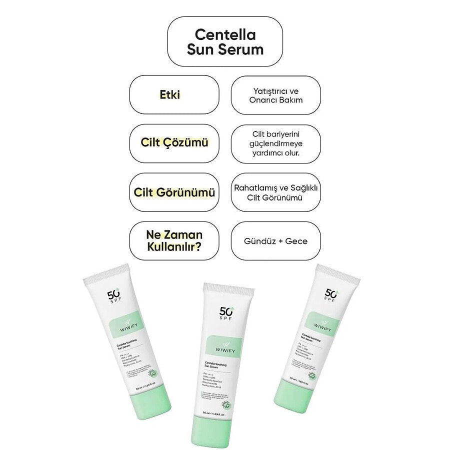 Wiwify Centella Soothing Sun Serum SPF 50+ PA++++ 50ml