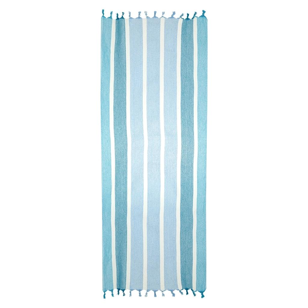 Eklips Gradient Blue Peshtemal Towel Lightweight Bath Sheet