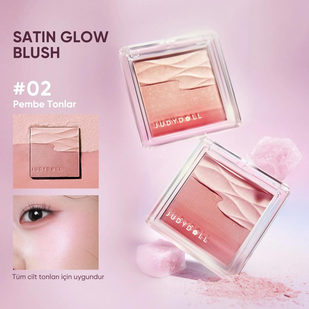 Judydoll Satin Blush Wavy Pink Soft Glow Finish 2g