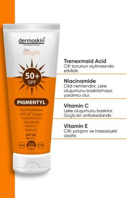 Dermoskin Be Bright Pigmentyl Sun Protection Spf 50+ Cream - Anti-Pigmentation Moisturizing Sunscreen for Sensitive - view 2