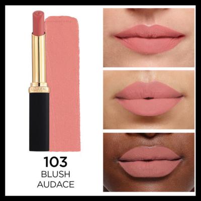 loreal-paris-color-riche-intense-volume-matte-lipstick-103-blush-audace, matte-lipstick-with-hyaluronic-acid, loreal-paris-lipstick-package L'Oreal Paris Color Riche Intense Volume Matte Lipstick - 103 Blush Audace L'Oreal Paris Color Riche Matte Lipstick 103 Blush Audace loreal-paris, matte-lipstick, lip-care, beauty-products, hydrating-lipstick, soft-matte-finish, plumping-lips, cosmetics, makeup, ai-generated