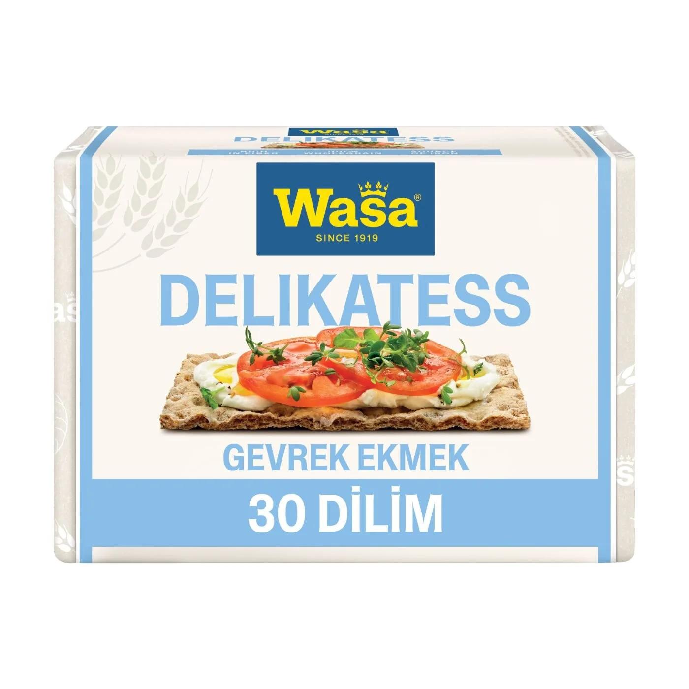 Wasa Delikatess Light Crispbread Thin &amp; Crispy Rye Crackers 270g