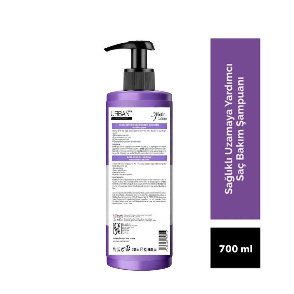 Urban Care Expert Biotin & Caffeine Strengthening Shampoo 700 ml