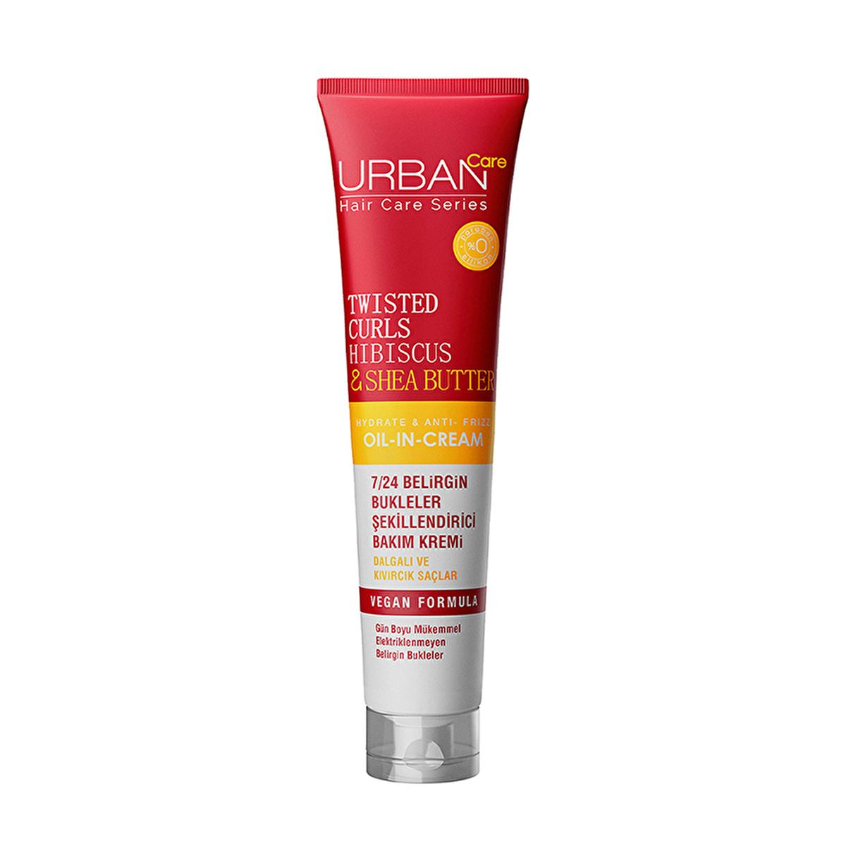 Urban Care Twisted Curls: Hibiscus & Shea Butter Curl Defining Cream - Frizz Control, Intense Moisture, Silicone & Paraben Free - 5.92 fl oz Urban Care Curl Cream: Define Curls, Control Frizz - [Size] curl defining cream, frizz control hair product, hibiscus hair care, shea butter hair cream, curly hair moisturizer, wavy hair product, silicone free curl cream, paraben free hair care, hair care product, curly hair, wavy hair, frizz control, curl definition, hibiscus extract, shea butter, UV filter, silicone-