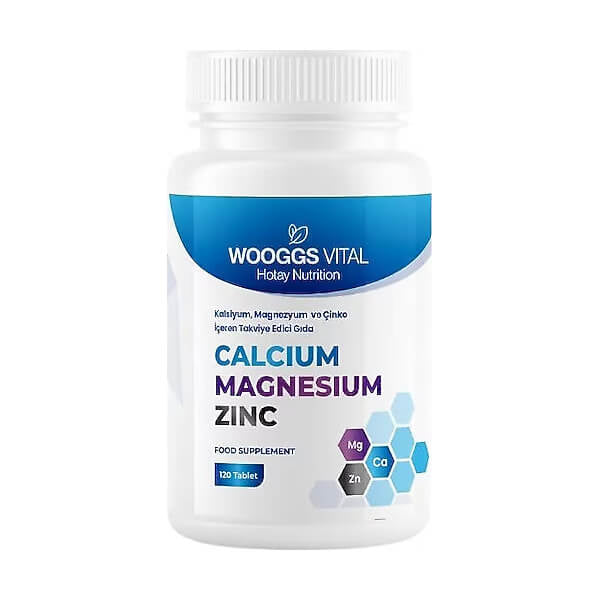Wooggs Vital Calcium Magnesium &amp; Zinc Supplement 120 Tablets