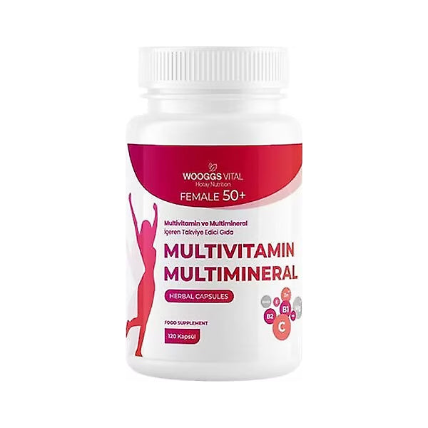 Wooggs Vital Female 50+ Multivitamin & Mineral 120 Capsules