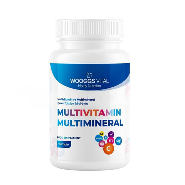 Wooggs Vital Multivitamin & Multimineral Supplement 120 Tablets