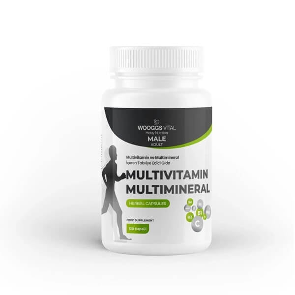 Wooggs Vital Men's Multivitamin & Multimineral 120 Capsules