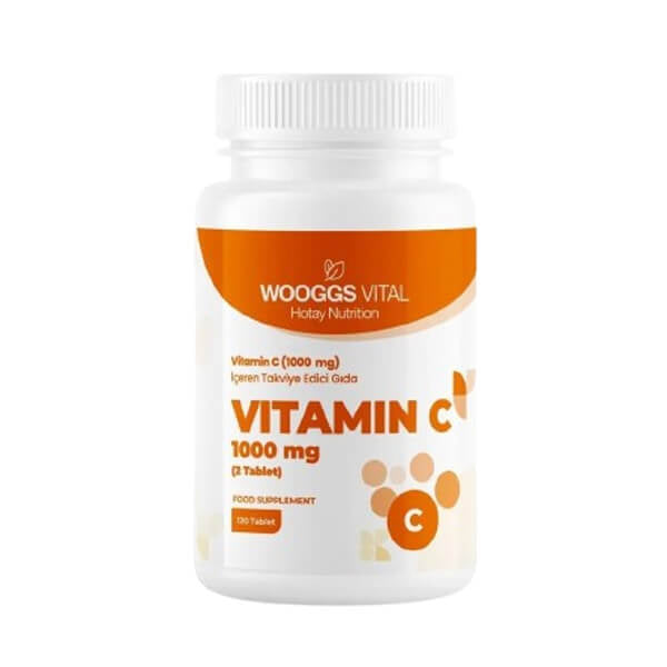 Wooggs Vital Vitamin C 1000 mg Dietary Supplement 120 Tablets