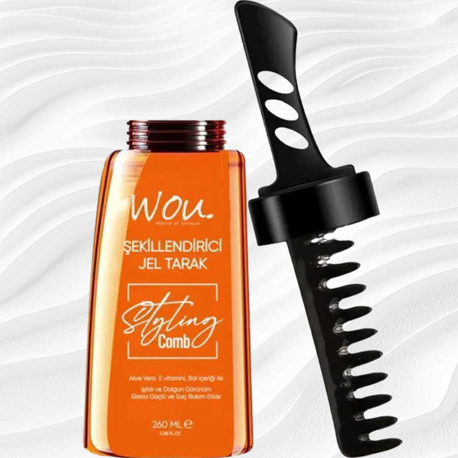 Wou Styling Gel Comb with Aloe Vera and Vitamin E 260 ml