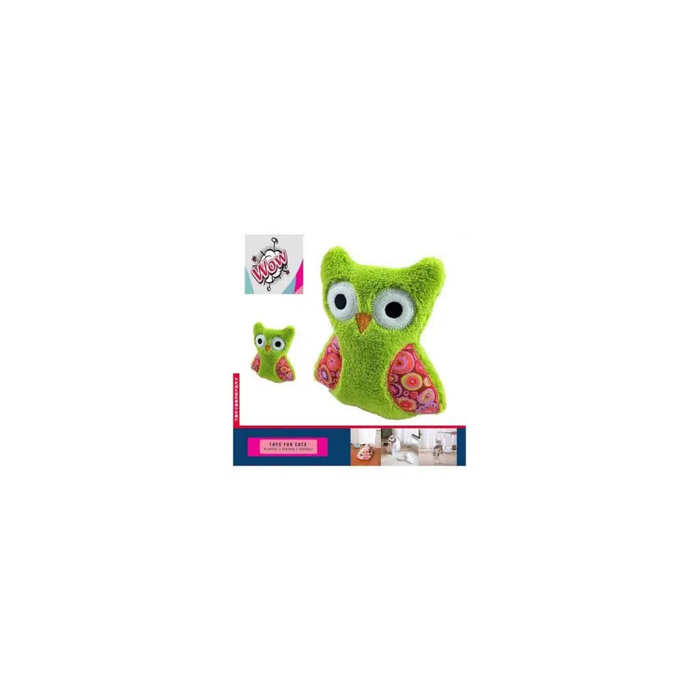 Wow Puhu Cat Toy Interactive Feather & Plush Design 1 pc