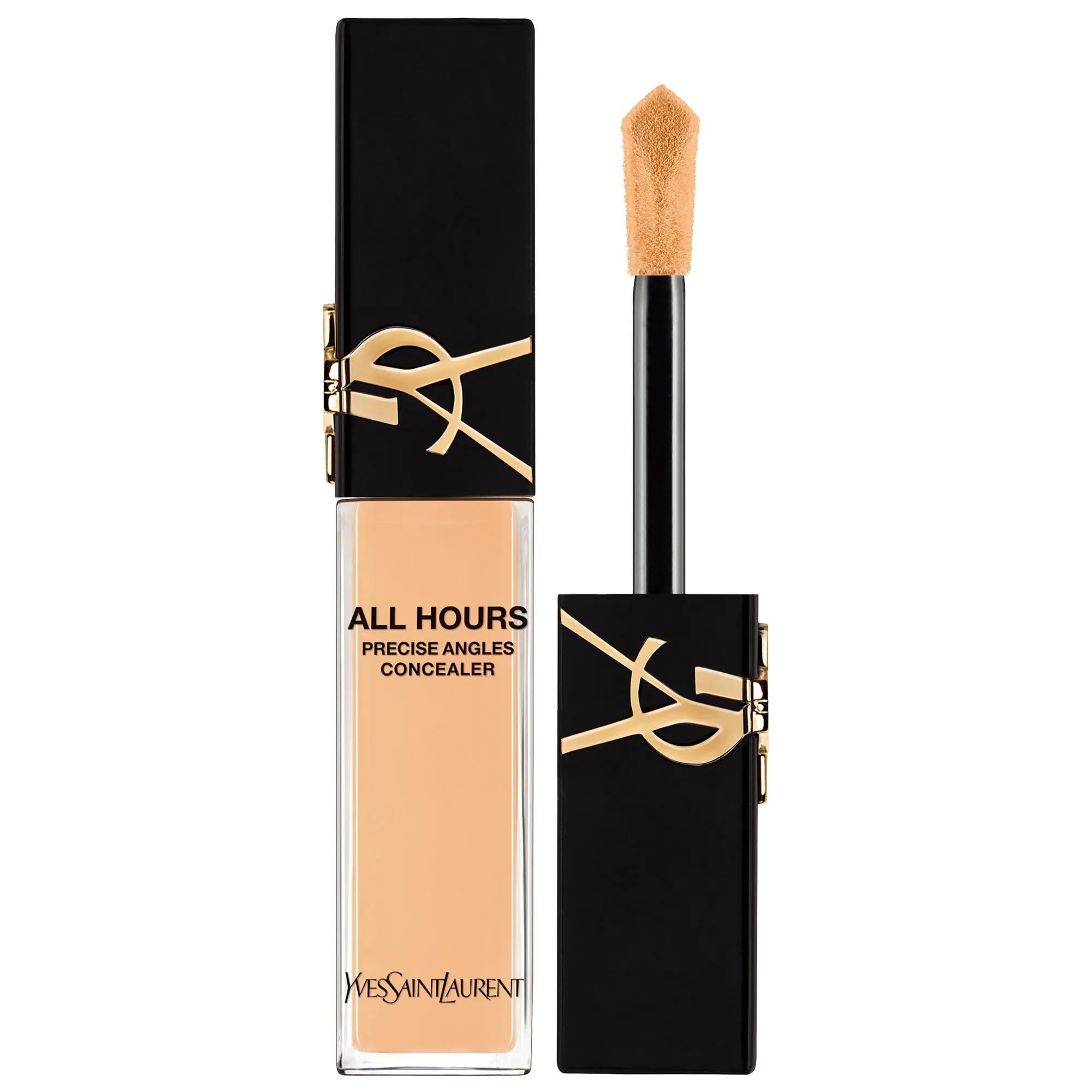 All Hours: Full Coverage Creaseless Concealer - 24H Wear, Soft Matte Finish, Hydrating with Caffeine & Jasmine - Precise Application All Hours Concealer: Full Coverage, 24H Wear, Matte Finish Full coverage concealer, Long-lasting concealer, Matte finish concealer, Hydrating concealer, Caffeine concealer, Creaseless concealer, Concealer for imperfections, Sculpting concealer, Soft matte concealer, Anti-fatigue concealer, Concealer, Makeup, Face makeup, Blemishes, Dark circles, Radiant, Shine-free, Hydration,