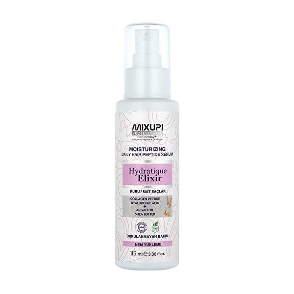 Mixup Hydrating Hair Serum with Collagen Peptides & Argan Oil - 115ml Mixup Hydrating Hair Serum - 115ml hydrating hair serum, collagen peptides hair care, argan oil hair treatment, shea butter hair serum, dry hair repair, hair care, hair serum, hydration, hair nourishment, argan oil, shea butter, collagen peptides, hyaluronic acid